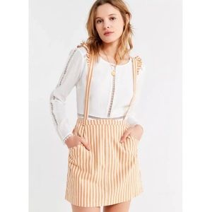 SOLD❗️UO stripped overall skirt